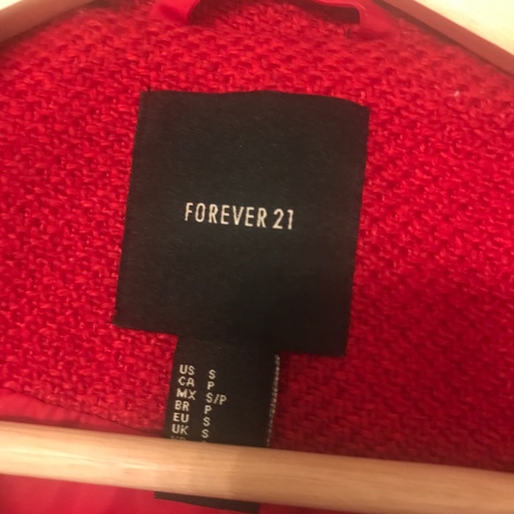 Red Coat W/ hoodie - Picture 3 of 5